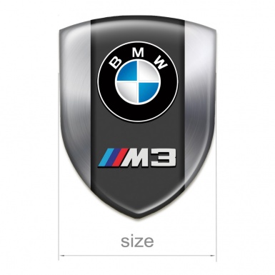 BMW M3 Emblem Badge Logo Metallic Design 