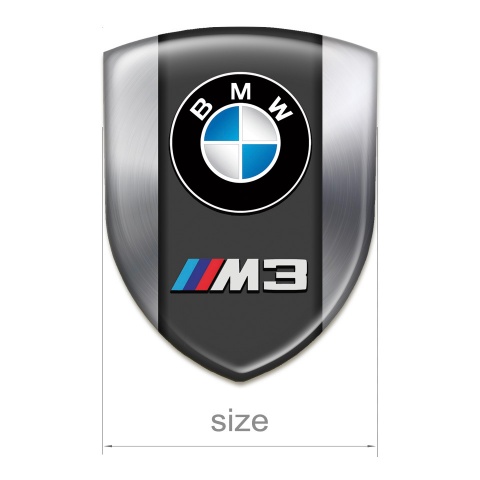 BMW M3 Emblem Badge Logo Metallic Design 