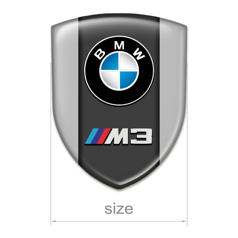 BMW M3 Logo Emblem Grey Edition 