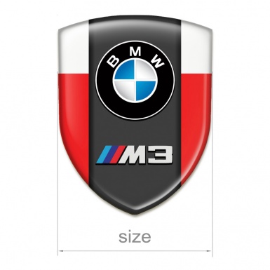 BMW M3 Emblem Exterior Red White Edition 