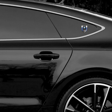 BMW M3 Emblem Interior Blue White Style 