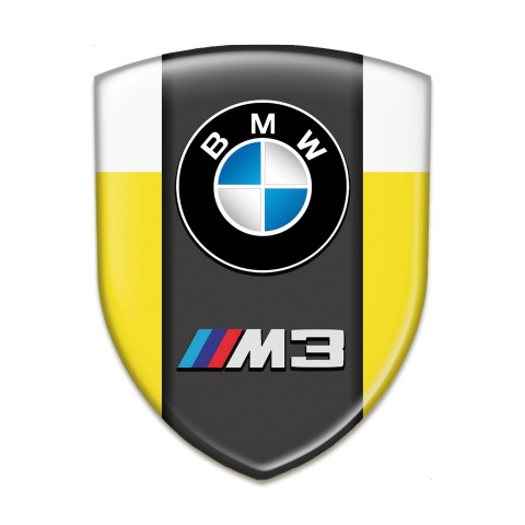 BMW Emblem Interior Yellow White Edition 