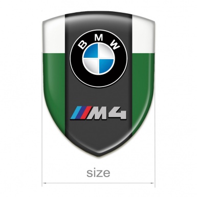 BMW M4 Auto Emblem Racing Edition Green White Design 