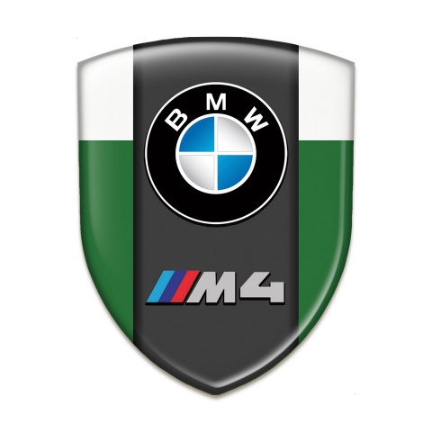 BMW M4 Auto Emblem Racing Edition Green White Design 
