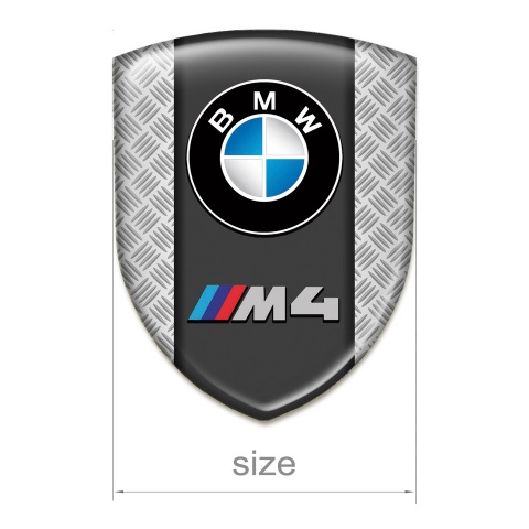 BMW M4 Resin Sticker Mesh Effect Design 