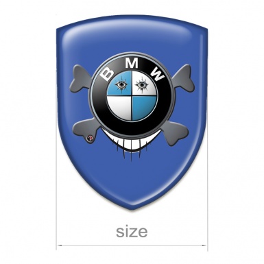BMW Emblem Exterior Stylish Blue base Smile Logo Style 