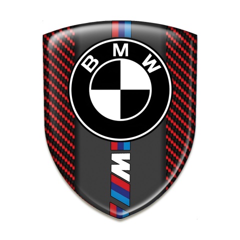BMW M Tuning Emblem High Quality Red Carbon Version 