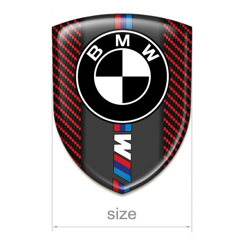 BMW M Tuning Emblem High Quality Red Carbon Version 