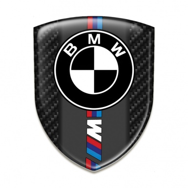 BMW Self Adhesive Emblem Logo Black Carbon M Logo Design 