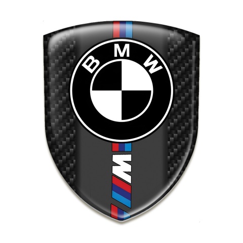 BMW Self Adhesive Emblem Logo Black Carbon M Logo Design 