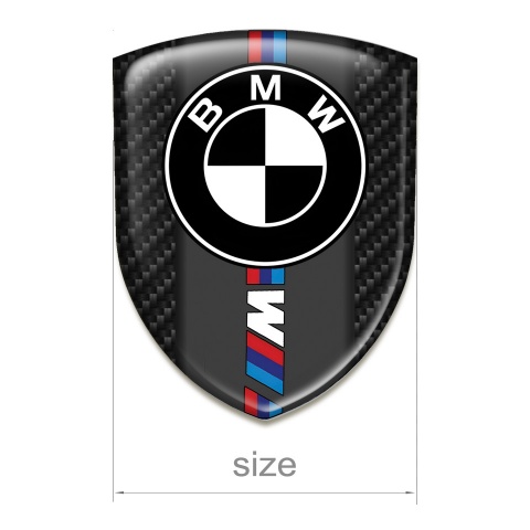 BMW Self Adhesive Emblem Logo Black Carbon M Logo Design 