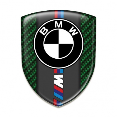 BMW M Silicone Shield Green Carbon Base Black Logo 