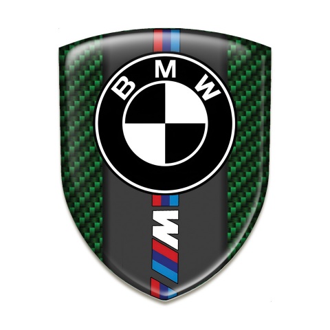 BMW M Silicone Shield Green Carbon Base Black Logo 