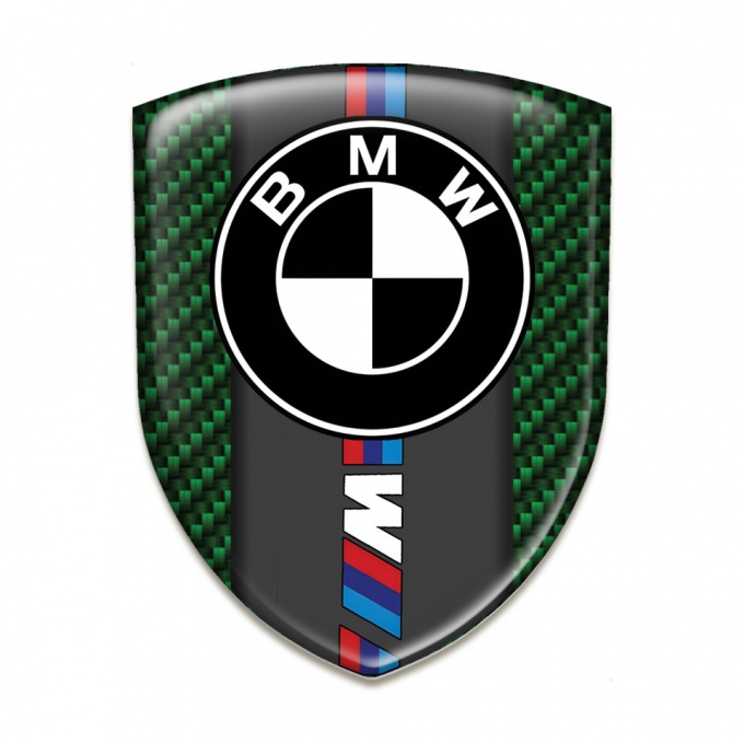 BMW M Silicone Shield Green Carbon Base Black Logo 