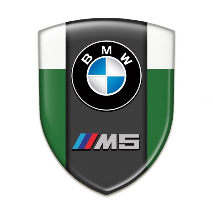 BMW M5 Auto Emblem Green White Version 