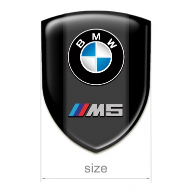 BMW M5 Self Adhesive Emblem Logo Black Version 