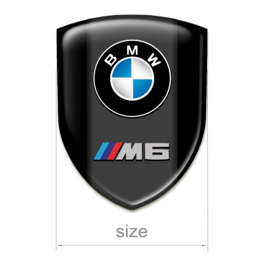 BMW M6 Domed Emblem Stylish Black Style 