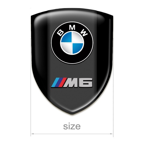 BMW M6 Domed Emblem Stylish Black Style 