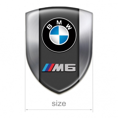 BMW M6 Silicone Emblem High End Metallic Effect 
