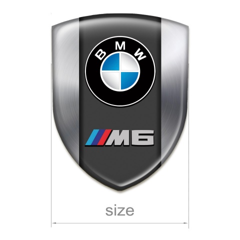 BMW M6 Silicone Emblem High End Metallic Effect 