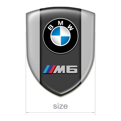 BMW M6 Resin Sticker High Quality  Grey Version 