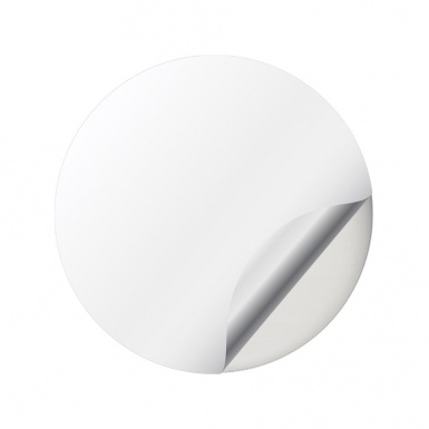 Porsche Wheel Emblems Center Cap Gradient White