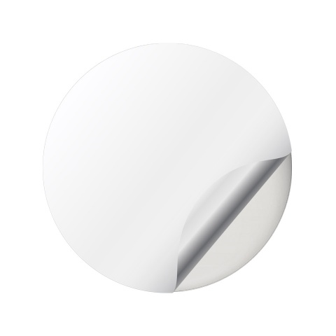 Porsche Wheel Emblems Center Cap Gradient White