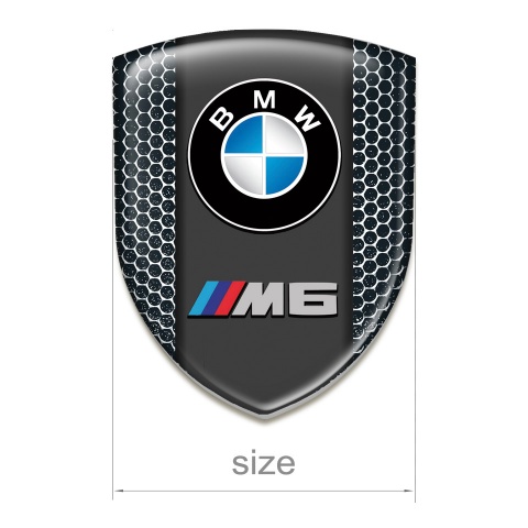 BMW M6 Tuning Emblem Perforated Steel Variant 