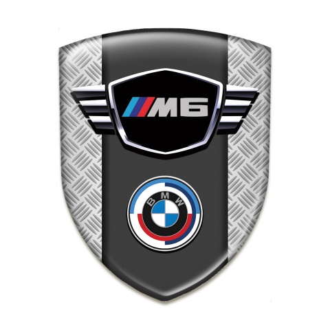 BMW M6 Tuning Emblem Mesh Effect Base New Logo Style 