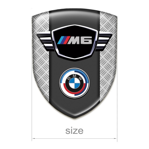 BMW M6 Tuning Emblem Mesh Effect Base New Logo Style 
