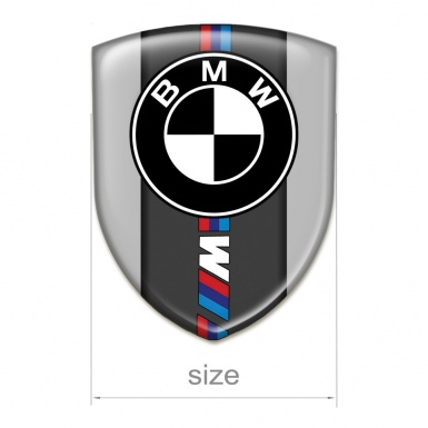 BMW Silicone Badge High End Grey Print M Power Edition 