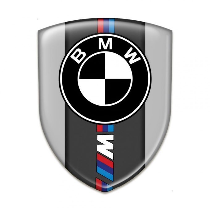 BMW Silicone Badge High End Grey Print M Power Edition 