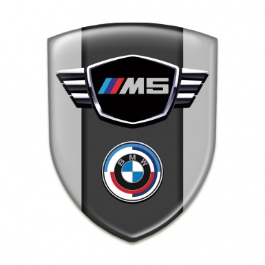 BMW M5 Car Accessories Badge Grey Style 