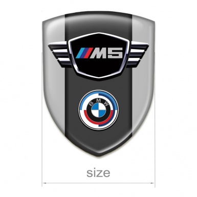 BMW M5 Car Accessories Badge Grey Style 