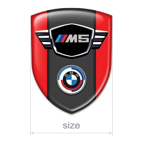 BMW M5 Car Interior Badge Red Style 