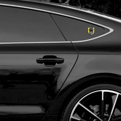 BMW M5 Silicone Badge Stylish Yellow Style 