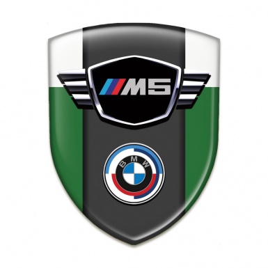 BMW M5 Auto Emblem High Quality Green White Style 