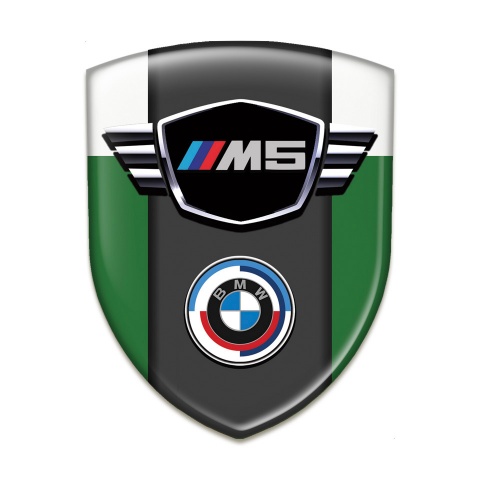BMW M5 Auto Emblem High Quality Green White Style 