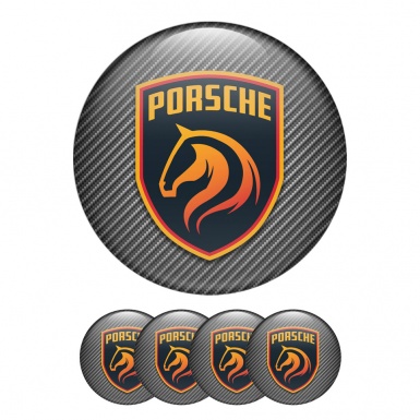 Porsche Wheel Center Emblems Designer Carbon Edition