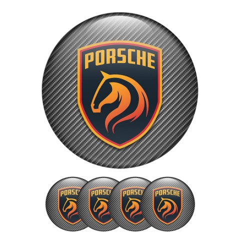 Porsche Wheel Center Emblems Designer Carbon Edition