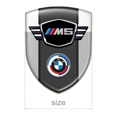 BMW M5 Resin Sticker Grey White Style 