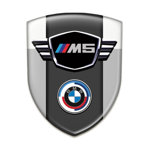BMW M5 Resin Sticker Grey White Style 