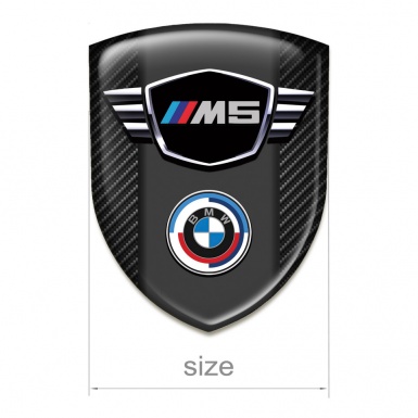 BMW M5 Emblem Interior Black Carbon Style 