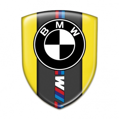 BMW Domed Emblem Yellow Base M Power Edition 