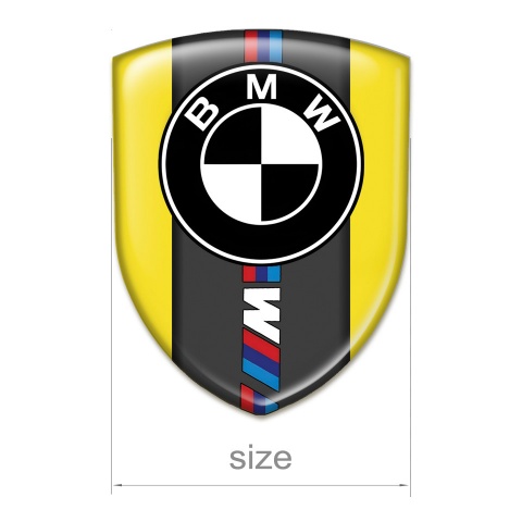 BMW Domed Emblem Yellow Base M Power Edition 