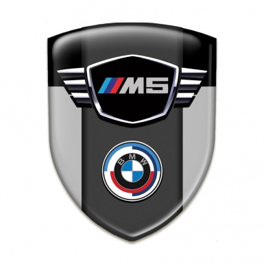BMW M5 Silicone Emblem Grey Black Style 