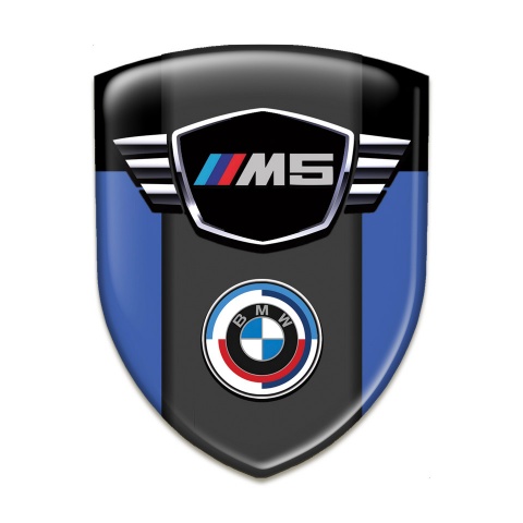 BMW M5 Emblem Interior Blue Black Style 