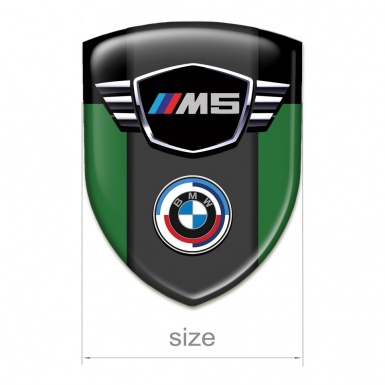 BMW M5 Car Accessories Badge Green Black Design 