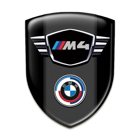 BMW M4 Self Adhesive Emblem Logo Black Best Design 