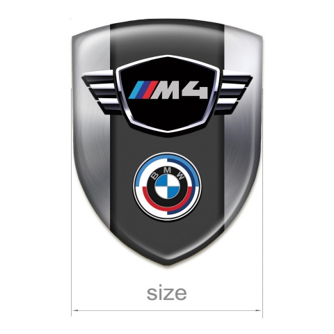 BMW M4 Silicone Emblem Metallic Best Design 
